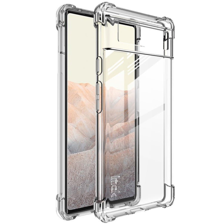 For Google Pixel 6 IMAK All-inclusive Shockproof Airbag TPU Case with Screen Protector(Transparent) - Google Cases by imak | Online Shopping South Africa | PMC TechLife | Buy Now Pay Later Mobicred