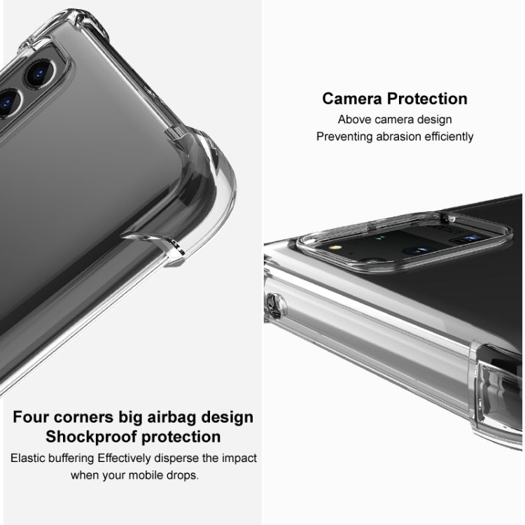 For Google Pixel 6 IMAK All-inclusive Shockproof Airbag TPU Case with Screen Protector(Transparent) - Google Cases by imak | Online Shopping South Africa | PMC TechLife | Buy Now Pay Later Mobicred