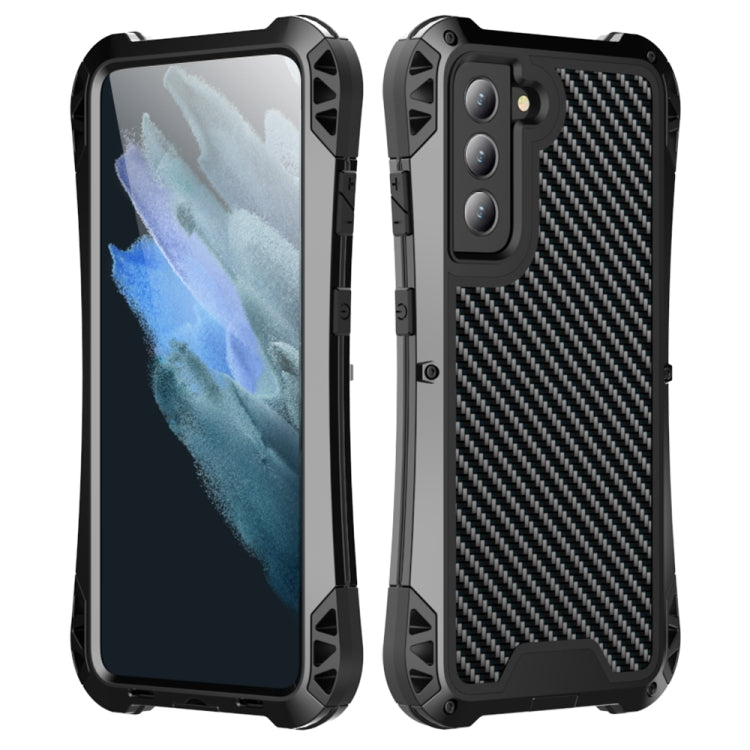 For Samsung Galaxy S21 FE R-JUST AMIRA Shockproof Dustproof Waterproof Metal Protective Case(Black) - free shipping - PMC TechLife - Order now!