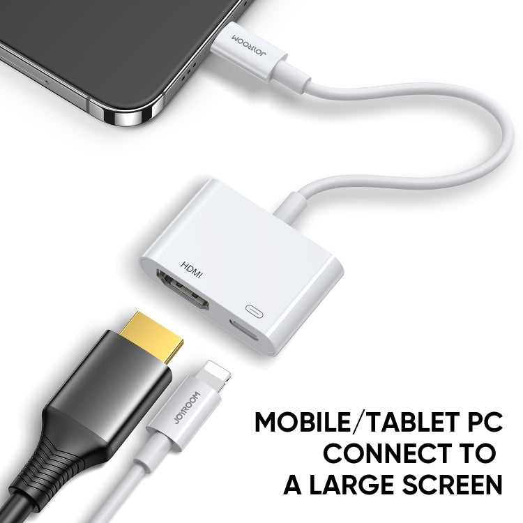 JOYROOM S-H141 1080P 8 Pin to HDMI Converter Adapter(White) - Converter & Adapter by JOYROOM | Online Shopping South Africa | PMC TechLife | Buy Now Pay Later Mobicred