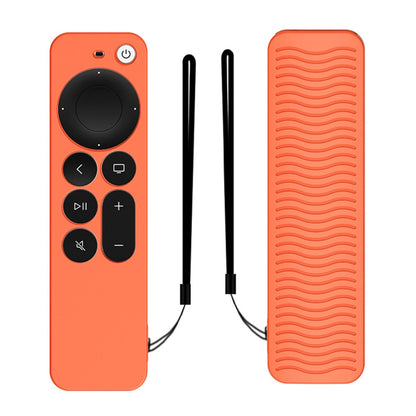 Silicone Protective Case Cover For Apple TV 4K 4th Siri Remote Controller(Orange) - Apple TV Accessories by PMC Jewellery | Online Shopping South Africa | PMC Jewellery