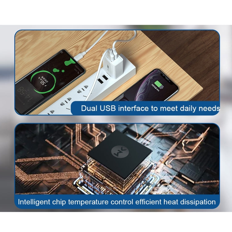 WK WP-U56 2A Dual USB Fast Charging Travel Charger Power Adapter, EU Plug - free shipping - PMC TechLife - Order now!