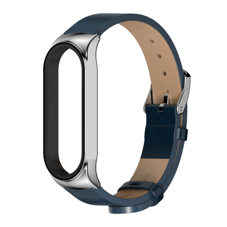 For Xiaomi Mi Band 6 / 5 / 4 / 3 Mijobs CS Microfiber Leather Watch Band(Blue) - free shipping - PMC TechLife - Order now!