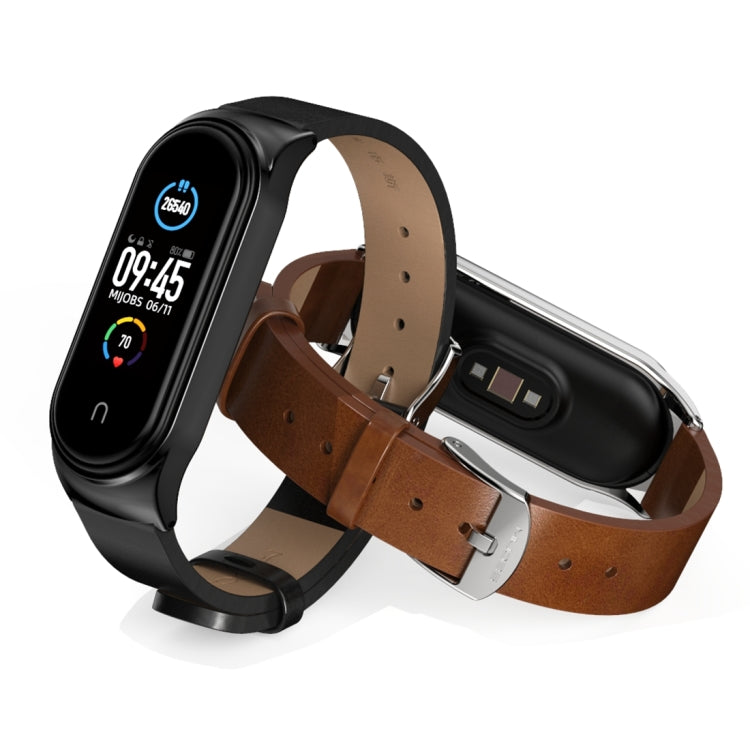 For Xiaomi Mi Band 6 / 5 / 4 / 3 Mijobs CS Microfiber Leather Watch Band(White) - Watch Bands by MIJOBS | Online Shopping South Africa | PMC TechLife | Buy Now Pay Later Mobicred