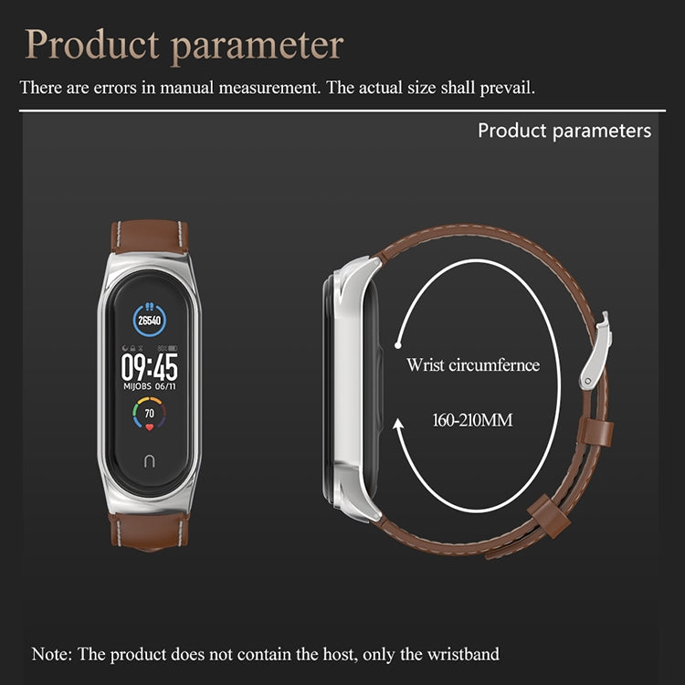 For Xiaomi Mi Band 6 / 5 / 4 / 3 Mijobs CS Microfiber Leather Watch Band(Red + Rose Gold) - Watch Bands by MIJOBS | Online Shopping South Africa | PMC TechLife | Buy Now Pay Later Mobicred