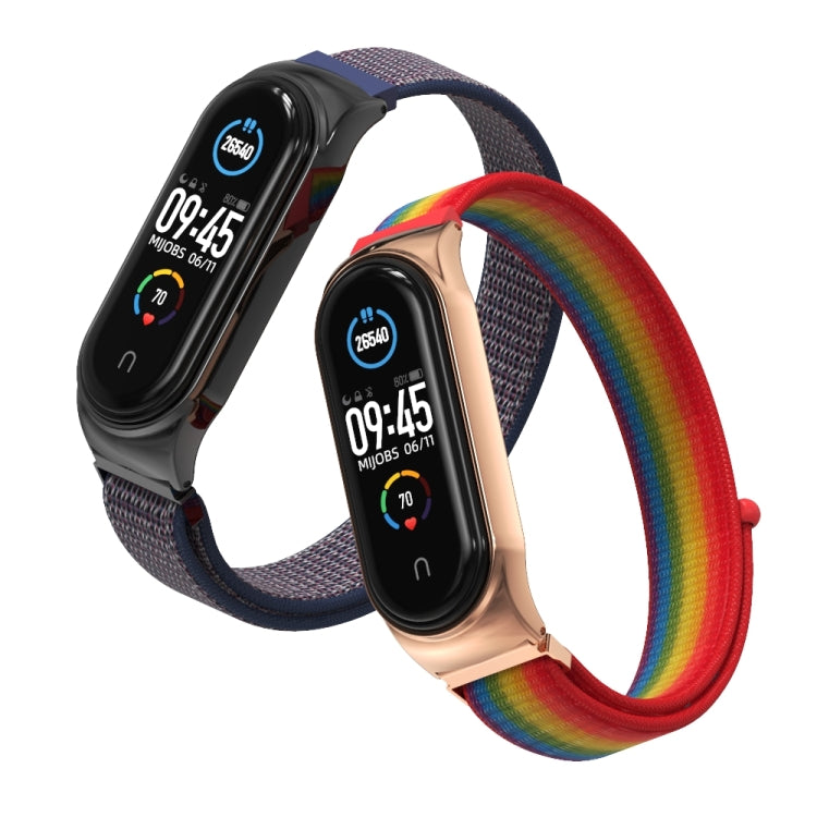 For Xiaomi Mi Band 6 / 5 / 4 / 3 Mijobs CS Breathable Nylon Watch Band(Midnight Blue) - free shipping - PMC TechLife - Order now!