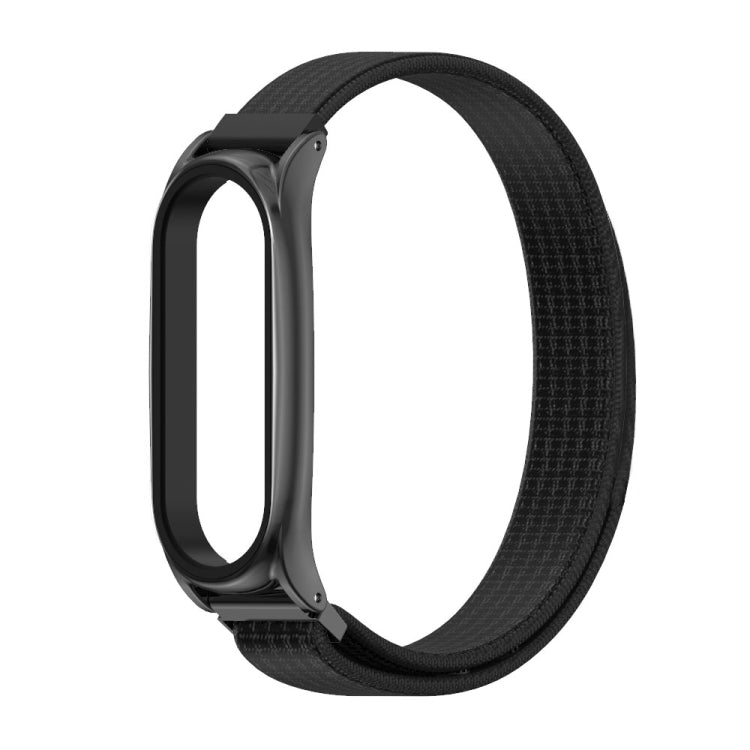 For Xiaomi Mi Band 6 / 5 / 4 / 3 Mijobs Nylon Loop Plus Watch Band Watch Band(Black) - Watch Bands by MIJOBS | Online Shopping South Africa | PMC TechLife | Buy Now Pay Later Mobicred