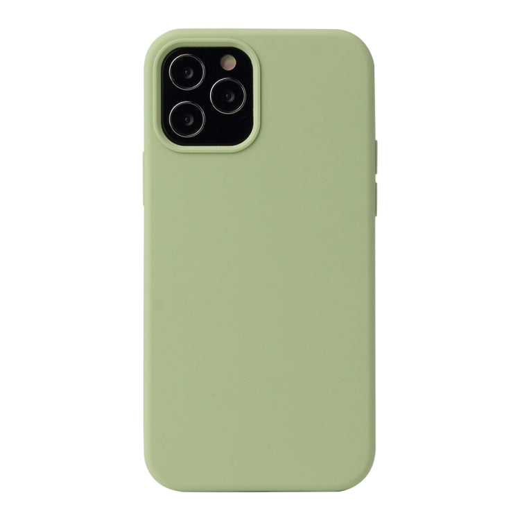 For iPhone 13 Solid Color Liquid Silicone Shockproof Protective Case(Matcha Green) - iPhone 13 Cases by PMC TechLife | Online Shopping South Africa | PMC TechLife