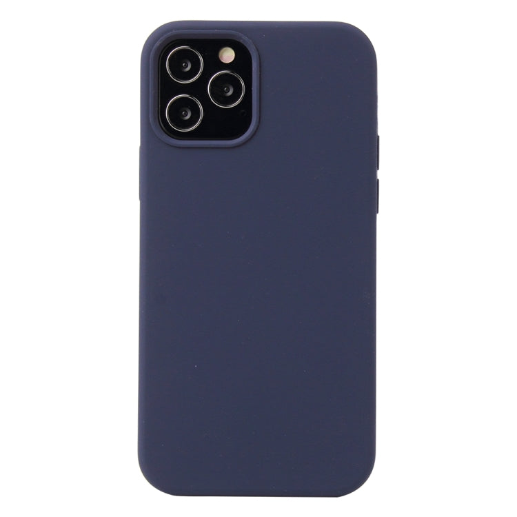 For iPhone 13 Solid Color Liquid Silicone Shockproof Protective Case(Midnight Blue) - iPhone 13 Cases by PMC TechLife | Online Shopping South Africa | PMC TechLife