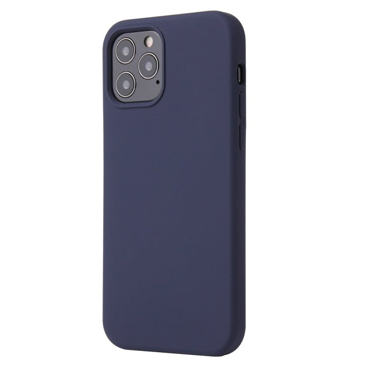 For iPhone 13 Solid Color Liquid Silicone Shockproof Protective Case(Midnight Blue) - iPhone 13 Cases by PMC TechLife | Online Shopping South Africa | PMC TechLife
