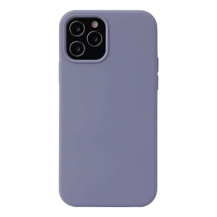 For iPhone 13 Solid Color Liquid Silicone Shockproof Protective Case(Lavender Grey) - iPhone 13 Cases by PMC TechLife | Online Shopping South Africa | PMC TechLife