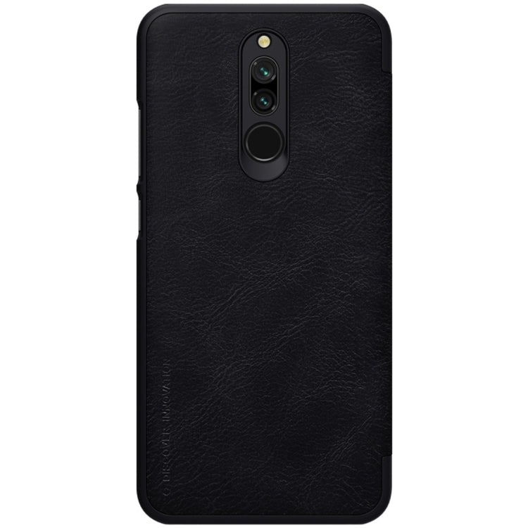 For Xiaomi Redmi 8 NILLKIN QIN Series Crazy Horse Texture Horizontal Flip Leather Case with Card Slot(Black) - Xiaomi Cases by NILLKIN | Online Shopping South Africa | PMC Jewellery
