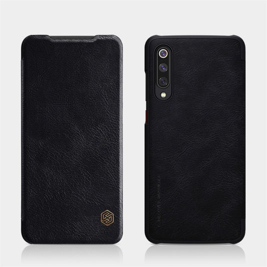 For Xiaomi Mi 9 Pro 5G NILLKIN QIN Series Crazy Horse Texture Horizontal Flip Leather Case with Card Slot(Black) - Xiaomi Cases by NILLKIN | Online Shopping South Africa | PMC Jewellery