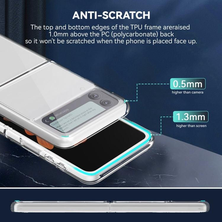 For Samsung Galaxy Z Flip3 5G Simple All-inclusive Clear Crystal PC +TPU Shockproof Case - free shipping - PMC TechLife - Order now!
