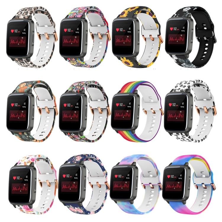 For Xiaomi Haylou LS01 Silicone Printing Watch Band(Colorful) - Watch Bands by MIJOBS | Online Shopping South Africa | PMC TechLife | Buy Now Pay Later Mobicred