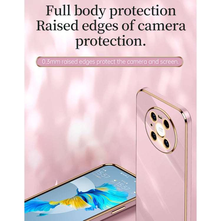 For Huawei Mate 40 Pro XINLI Straight Edge 6D Electroplate TPU Phone Case(Celestial Blue) - Huawei Cases by XINLI | Online Shopping South Africa | PMC TechLife | Buy Now Pay Later Mobicred
