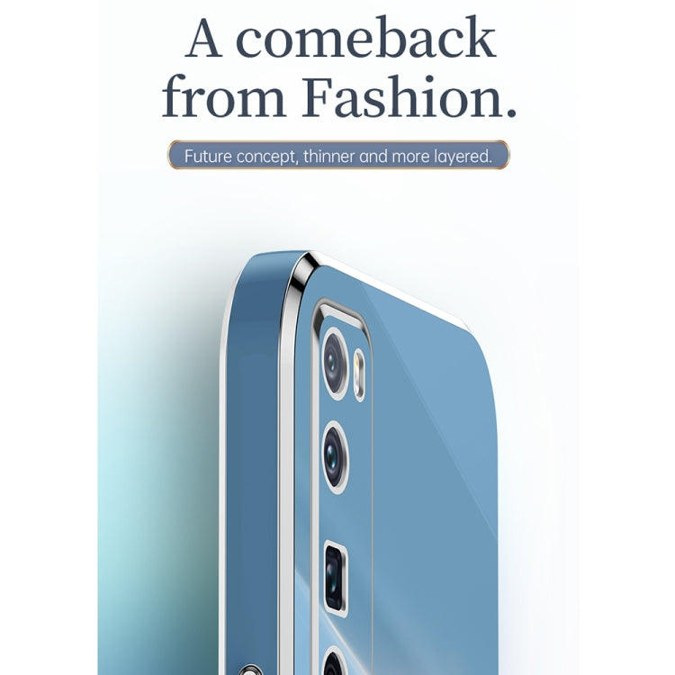 For Huawei nova 7 5G XINLI Straight Edge 6D Electroplate TPU Phone Case(Celestial Blue) - Huawei Cases by XINLI | Online Shopping South Africa | PMC TechLife | Buy Now Pay Later Mobicred
