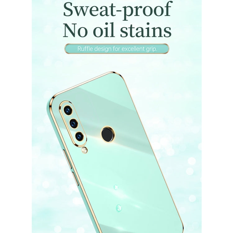 For Huawei P30 Lite XINLI Straight Edge 6D Electroplate TPU Phone Case(Cherry Purple) - Huawei Cases by XINLI | Online Shopping South Africa | PMC TechLife | Buy Now Pay Later Mobicred