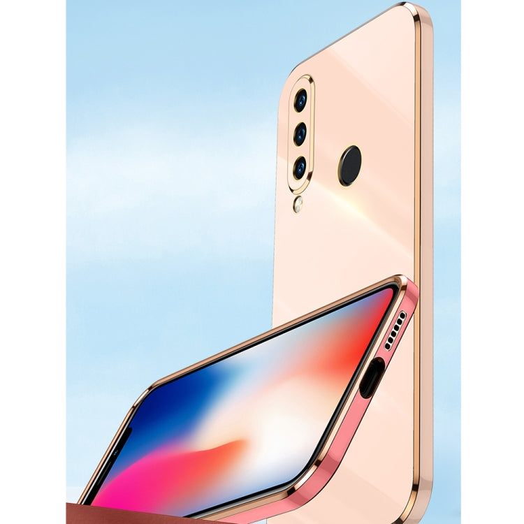 For Huawei P30 Lite XINLI Straight Edge 6D Electroplate TPU Phone Case(Cherry Purple) - Huawei Cases by XINLI | Online Shopping South Africa | PMC TechLife | Buy Now Pay Later Mobicred