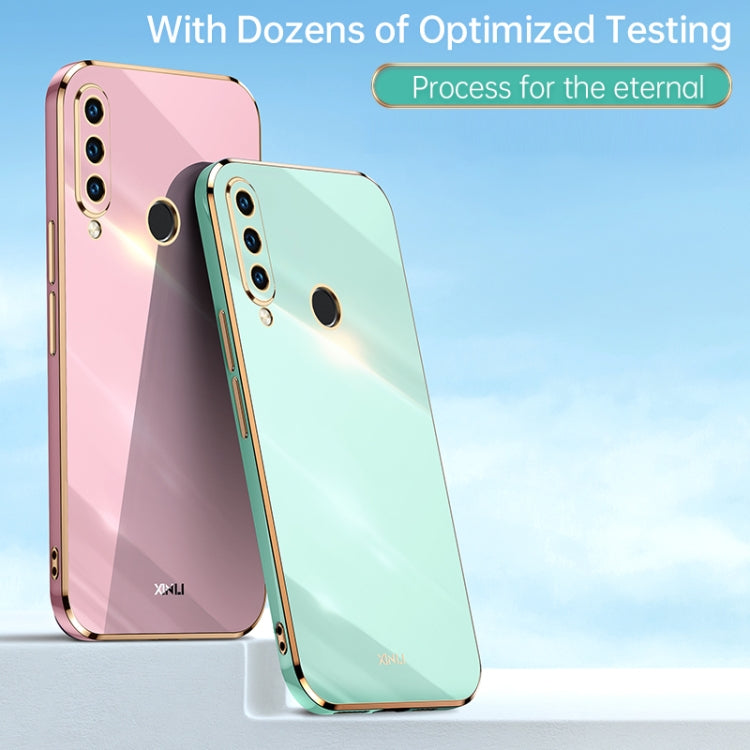 For Huawei P30 Lite XINLI Straight Edge 6D Electroplate TPU Phone Case(Pink) - Huawei Cases by XINLI | Online Shopping South Africa | PMC TechLife | Buy Now Pay Later Mobicred