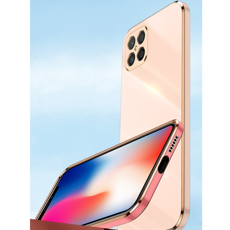 For Huawei nova 8 SE XINLI Straight Edge 6D Electroplate TPU Phone Case with Ring Holder(Black) - Huawei Cases by XINLI | Online Shopping South Africa | PMC TechLife | Buy Now Pay Later Mobicred
