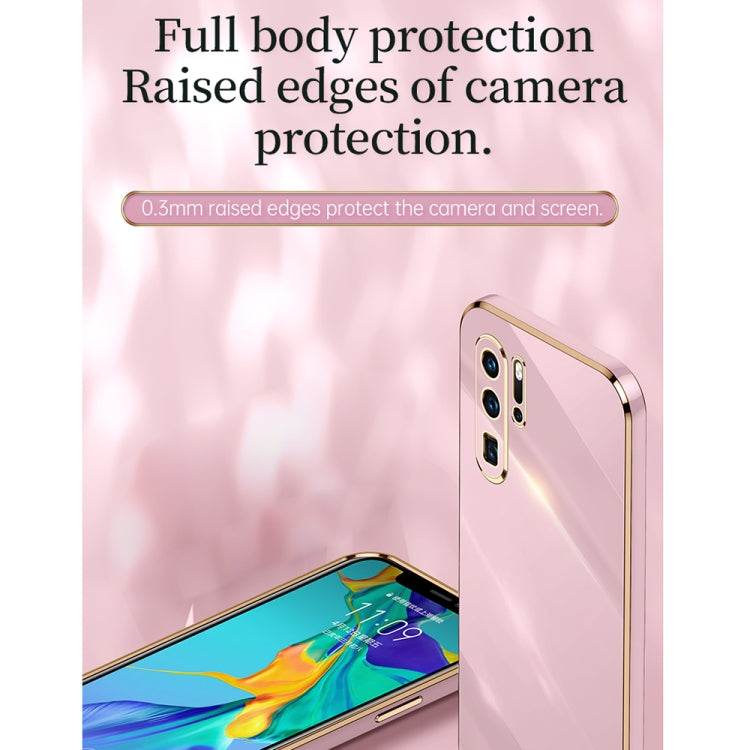 For Huawei P30 Pro XINLI Straight Edge 6D Electroplate TPU Phone Case with Ring Holder(Celestial Blue) - Huawei Cases by XINLI | Online Shopping South Africa | PMC TechLife | Buy Now Pay Later Mobicred