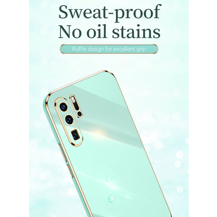 For Huawei P30 Pro XINLI Straight Edge 6D Electroplate TPU Phone Case with Ring Holder(Celestial Blue) - Huawei Cases by XINLI | Online Shopping South Africa | PMC TechLife | Buy Now Pay Later Mobicred