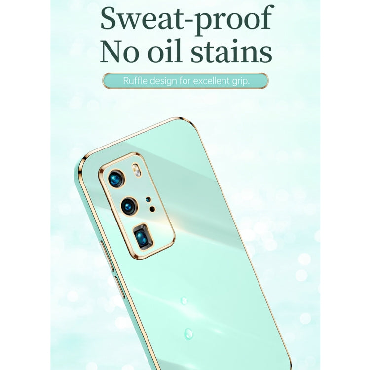 For Huawei P40 Pro XINLI Straight Edge 6D Electroplate TPU Phone Case with Ring Holder(Black) - Huawei Cases by XINLI | Online Shopping South Africa | PMC TechLife | Buy Now Pay Later Mobicred