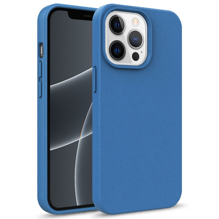 For iPhone 13 Pro Max Starry Series Shockproof Straw Material + TPU Protective Case (Blue) - iPhone 13 Pro Max Cases by PMC TechLife | Online Shopping South Africa | PMC TechLife | Buy Now Pay Later Mobicred