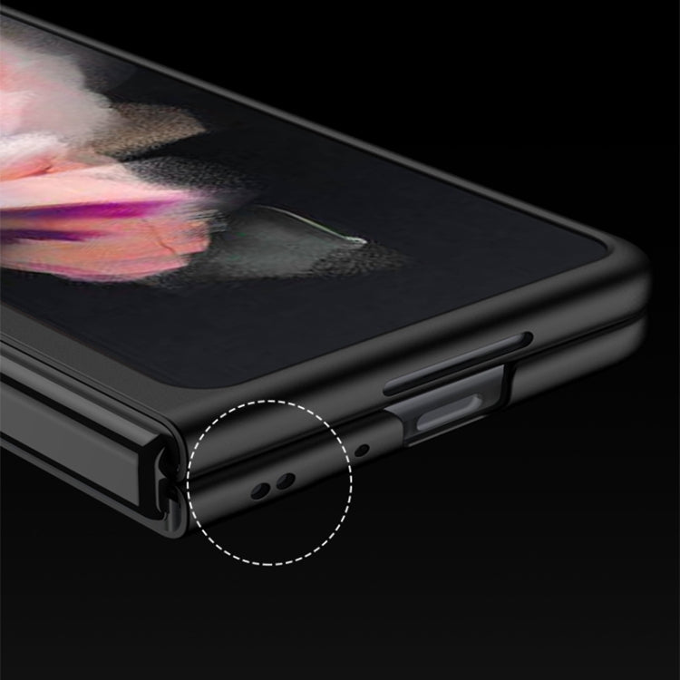 For Samsung Galaxy Z Fold3 5G GKK Ultra-thin Full Coverage Painted Protective Case(Four Bars Black) - Galaxy Phone Cases by GKK | Online Shopping South Africa | PMC TechLife | Buy Now Pay Later Mobicred