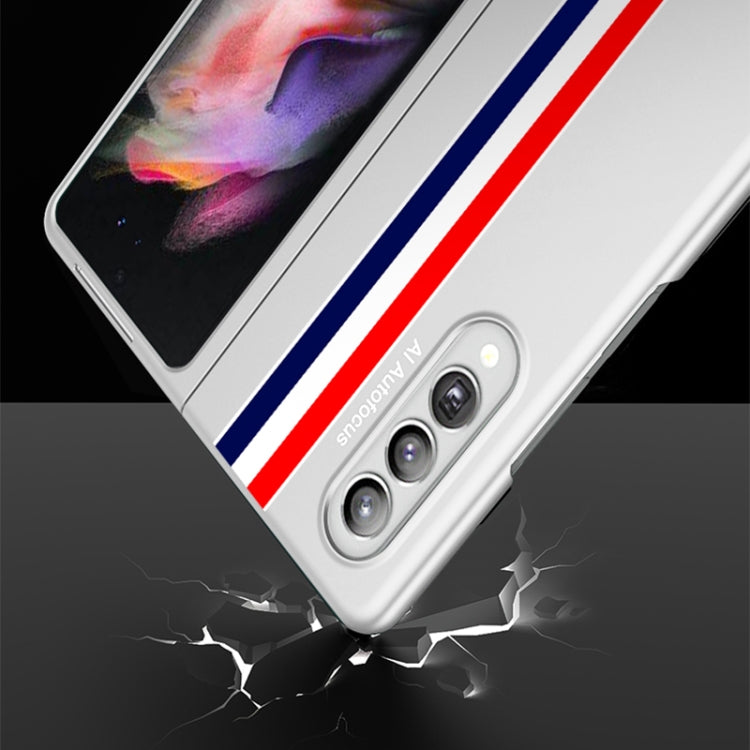 For Samsung Galaxy Z Fold3 5G GKK Ultra-thin Full Coverage Painted Protective Case(Four Bars Black) - Galaxy Phone Cases by GKK | Online Shopping South Africa | PMC TechLife | Buy Now Pay Later Mobicred