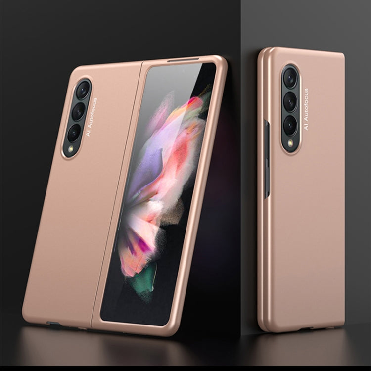 For Samsung Galaxy Z Fold3 5G GKK Ultra-thin Full Coverage PC Protective Case(Gold) - Galaxy Phone Cases by GKK | Online Shopping South Africa | PMC TechLife | Buy Now Pay Later Mobicred