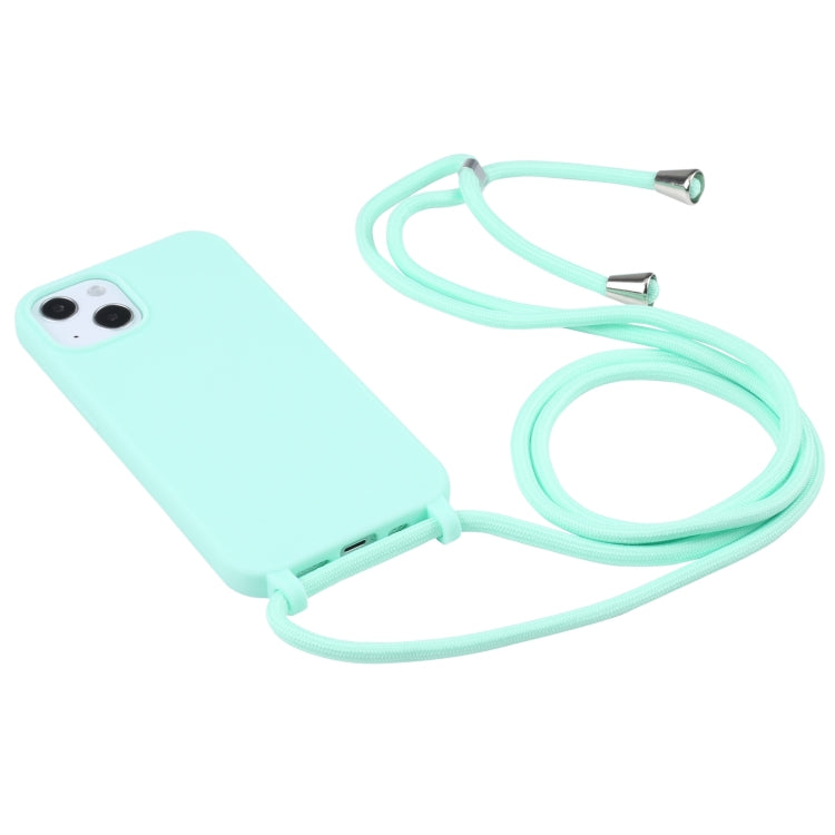 For iPhone 13 Pro Candy Colors TPU Protective Case with Lanyard (Mint Green) - free shipping - PMC TechLife - Order now!