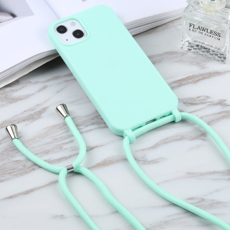 For iPhone 13 Pro Candy Colors TPU Protective Case with Lanyard (Mint Green) - free shipping - PMC TechLife - Order now!