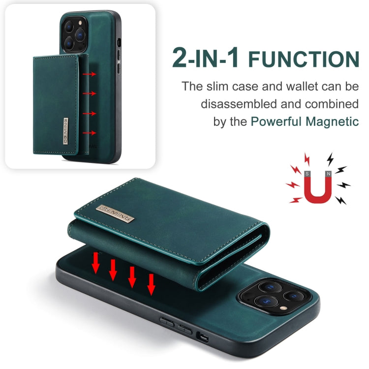 For iPhone 13 Pro Max DG.MING M1 Series 3-Fold Multi Card Wallet Shockproof Case with Holder Function (Green) - iPhone 13 Pro Max Cases by DG.MING | Online Shopping South Africa | PMC TechLife | Buy Now Pay Later Mobicred