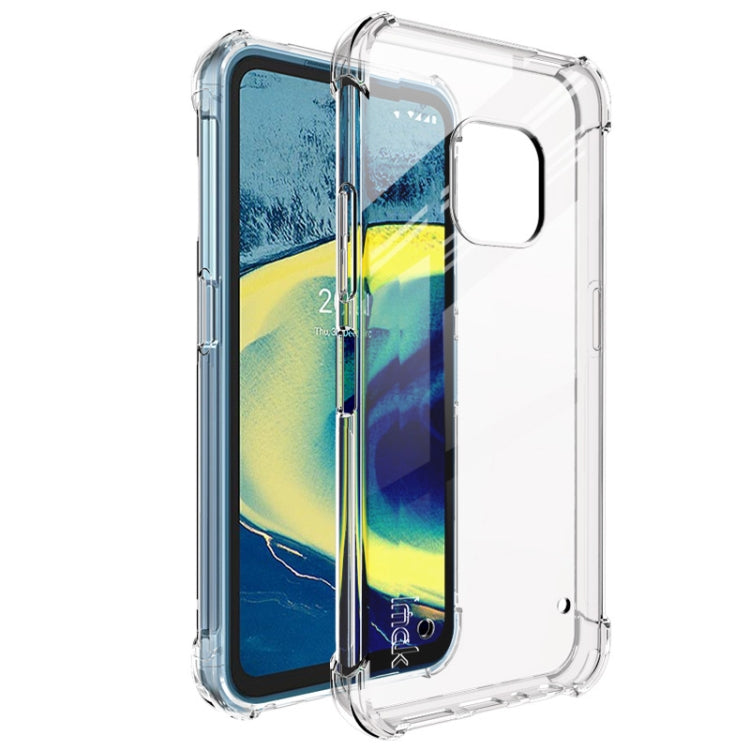 For Nokia XR20 IMAK All-inclusive Shockproof Airbag TPU Case with Screen Protector(Transparent) - Nokia Cases by imak | Online Shopping South Africa | PMC TechLife | Buy Now Pay Later Mobicred