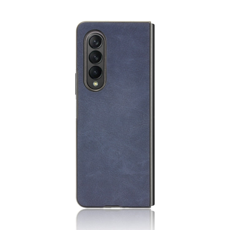 For Samsung Galaxy Z Fold3 5G Shockproof Sheep Skin PC + PU + TPU Case(Blue) - free shipping - PMC TechLife - Order now!