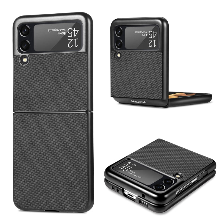 For Samsung Galaxy Z Flip3 5G Cross Pattern Slim PC Protective Case(Black) - free shipping - PMC TechLife - Order now!