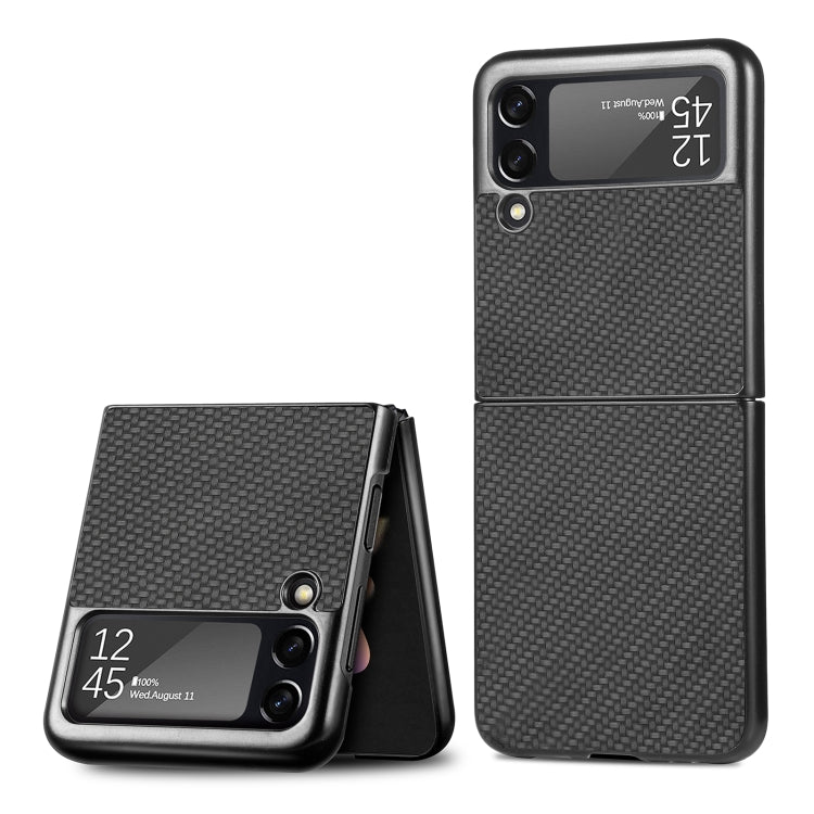 For Samsung Galaxy Z Flip3 5G Cross Pattern Slim PC Protective Case(Black) - free shipping - PMC TechLife - Order now!