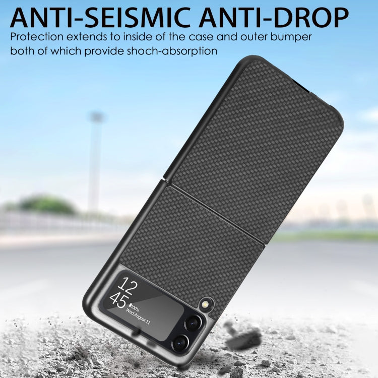 For Samsung Galaxy Z Flip3 5G Cross Pattern Slim PC Protective Case(Black) - free shipping - PMC TechLife - Order now!
