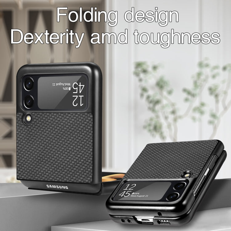For Samsung Galaxy Z Flip3 5G Cross Pattern Slim PC Protective Case(Black) - free shipping - PMC TechLife - Order now!