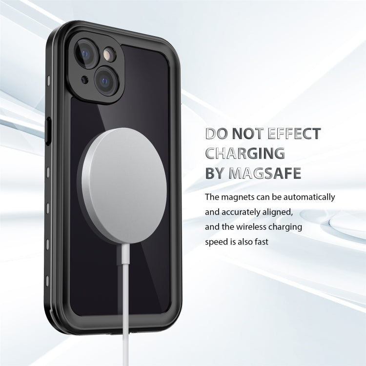 For iPhone 13 RedPepper Transparent Dot Shockproof Waterproof PC + TPU Protective Case(Black) - free shipping - PMC TechLife - Order now!