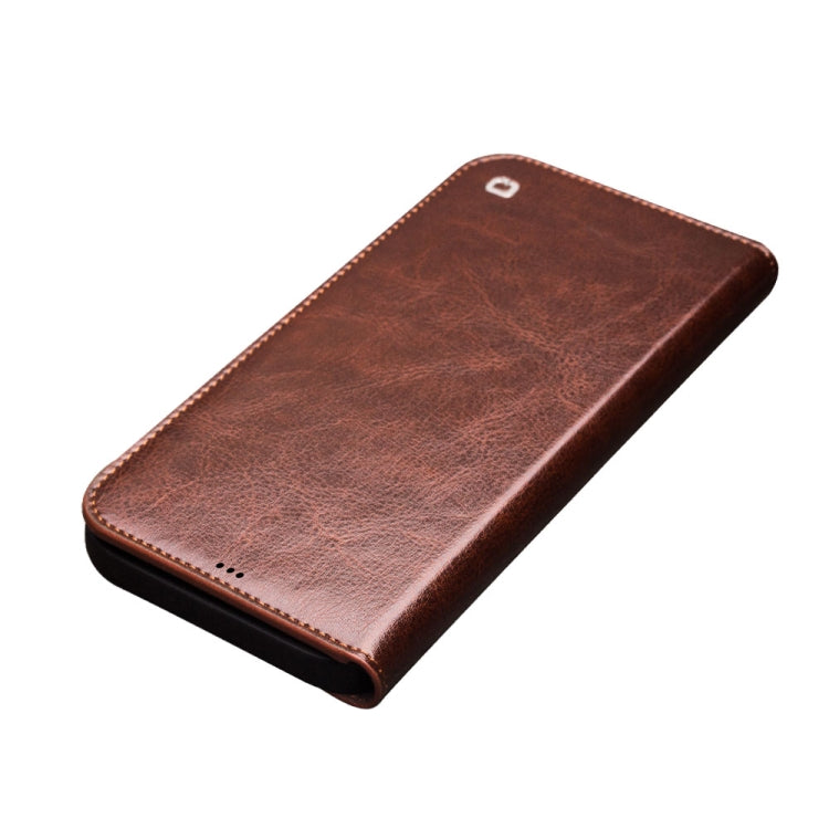 For iPhone 13 Pro Max QIALINO Horizontal Flip Leather Case with Holder & Card Slots & Wallet (Brown) - iPhone 13 Pro Max Cases by QIALINO | Online Shopping South Africa | PMC Jewellery | Buy Now Pay Later Mobicred