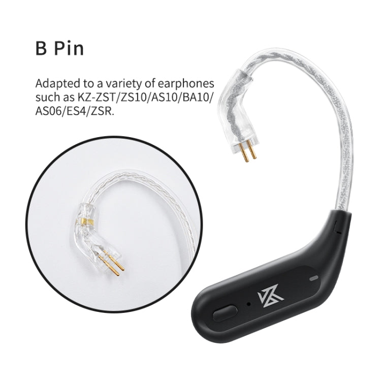 KZ AZ09 Bluetooth Earphone Ear Hook 5.2 Wireless Bluetooth Module Upgrade Cable, Style:B - free shipping - PMC TechLife - Order now!