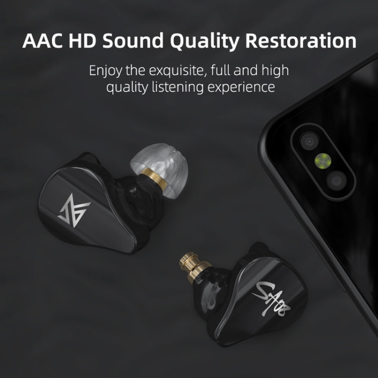 KZ SA08 Wireless Four-unit 5BA Balance Armature Bluetooth In-ear TWS Earphone(Black) - free shipping - PMC TechLife - Order now!