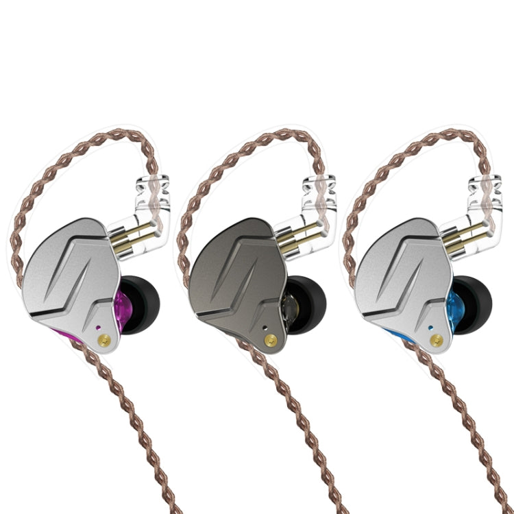 KZ ZSN Pro Ring Iron Hybrid Drive Metal In-ear Wired Earphone, Mic Version(Blue) - free shipping - PMC TechLife - Order now!