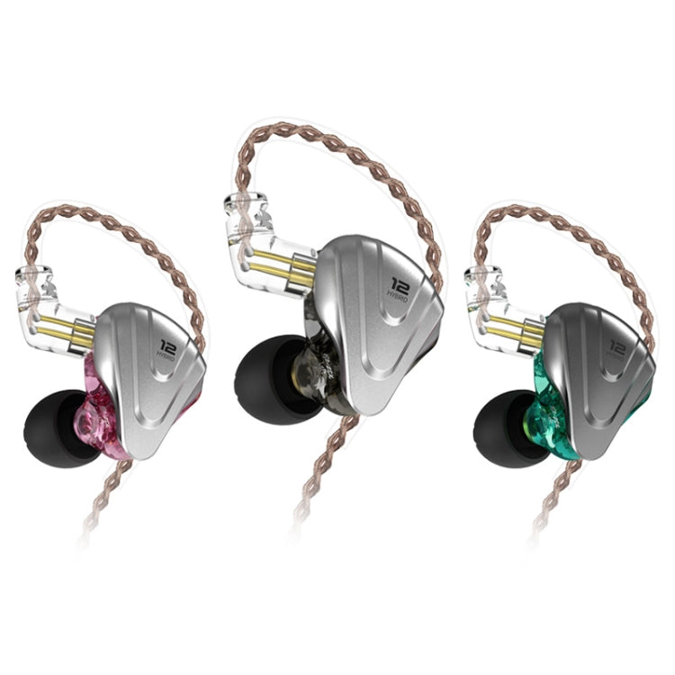 KZ ZSX 12-unit Ring Iron Metal Gaming In-ear Wired Earphone, Mic Version(Cyan) - free shipping - PMC TechLife - Order now!