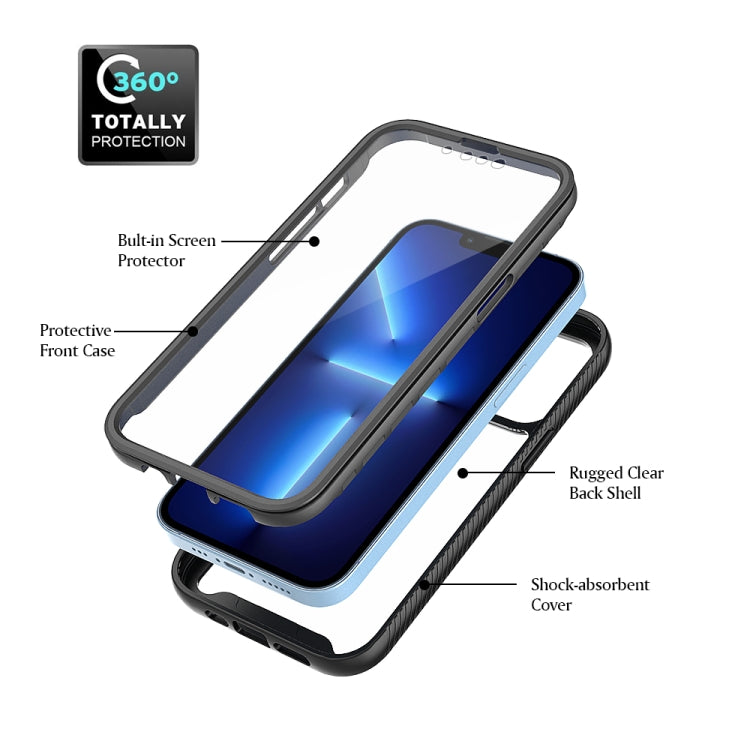 For iPhone 13 Pro Starry Sky Solid Color Series Shockproof PC + TPU Case with PET Film (Black) - iPhone 13 Pro Cases by PMC TechLife | Online Shopping South Africa | PMC TechLife | Buy Now Pay Later Mobicred