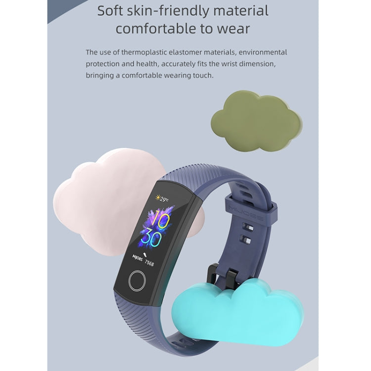 For Honor Band 4 / 5 MIJOBS Breathable Silicone Watch Band(Purple Red) - Smart Wear by MIJOBS | Online Shopping South Africa | PMC Jewellery