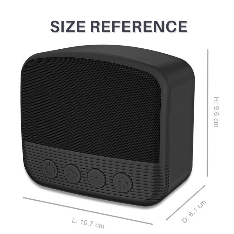 New Rixing NR-101 Mini TWS Bluetooth Speaker(Black) - Desktop Speaker by NewRixing | Online Shopping South Africa | PMC TechLife | Buy Now Pay Later Mobicred
